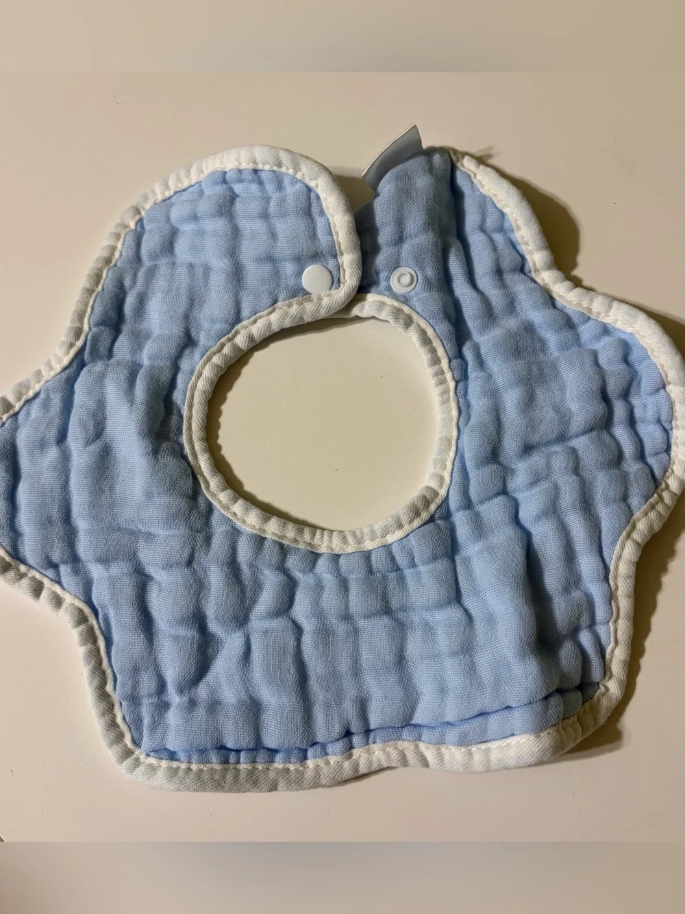 Soft Quilted Baby Bibs - Pastel Green, Blue & Yellow set of 3